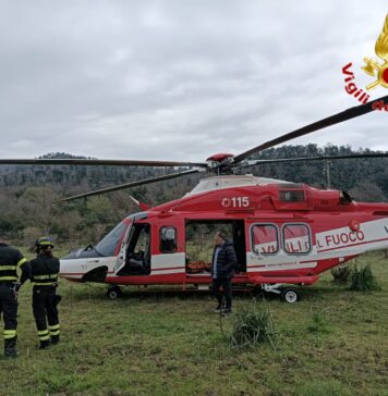 Escursionista colto da malore sui Monti della Tolfa: intervengono Vigili del fuoco con pick-up ed elisoccorso