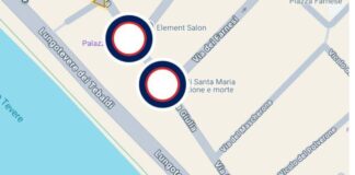 Voragine a via Giulia, tratto chiuso