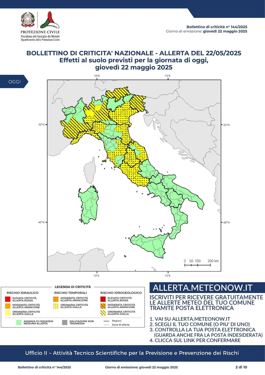 Maltempo in arrivo su Roma e il Lazio, allerta gialla dal pomeriggio del 22 maggio 1 Maltempo in arrivo su Roma e il Lazio, allerta gialla dal pomeriggio del 22 maggio 1
