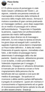 Roma, un uomo colto da malore in Prati si salva grazie al soccorso di due passanti: appello della famiglia per ritrovarli 1 Roma, un uomo colto da malore in Prati si salva grazie al soccorso di due passanti: appello della famiglia per ritrovarli 1