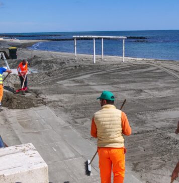 Lavori spiagge ostia ponente