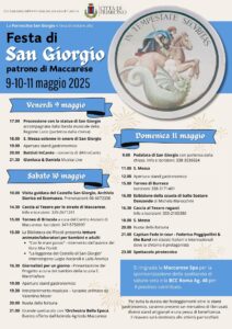 Maccarese celebra San Giorgio: tradizione, musica e divertimento per tutta la famiglia 1 Maccarese celebra San Giorgio: tradizione, musica e divertimento per tutta la famiglia 1