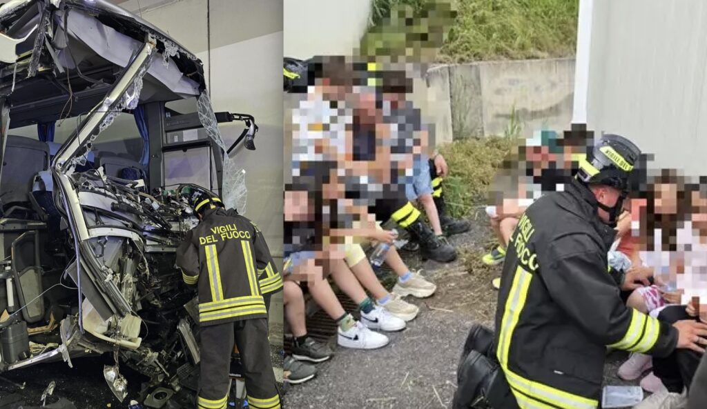 Incidente tra scuolabus e camion, muore la maestra e più bambini feriti