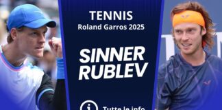 Sinner-Rublev Roland Garros 2025