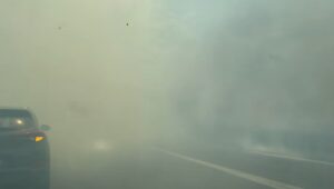 Divampa un vasto incendio lungo la via Pontina: tratto chiuso in entrambe le direzioni per diverse ore (VIDEO) 1