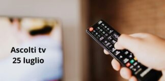 25 luglio ascolti tv