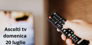 ascolti tv 20 luglio
