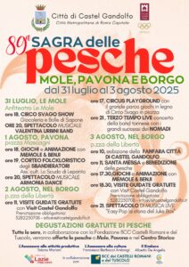 A Castel Gandolfo torna la Sagra delle Pesche: programma completo e degustazioni gratuite 1