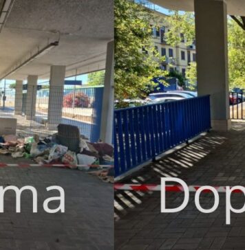 Bonifica alla stazione di Ostia: rimossi i bivacchi dei senzatetto