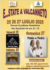 "E...state a Valcanneto", weekend di spettacoli gratuiti a Cerveteri: tributi musicali e risate con Pablo e Pedro 1 "E...state a Valcanneto", weekend di spettacoli gratuiti a Cerveteri: tributi musicali e risate con Pablo e Pedro 1