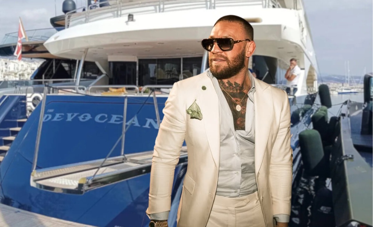 Conor McGregor, vacanze romane con la famiglia a bordo del superyacht “The Devocean”