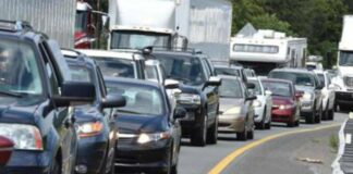 traffico intenso sulle vie della Capitale