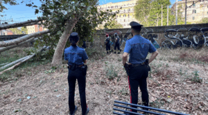 Servizio interrotto sulle Metro B e B1 per rami caduti vicino ai binari 1
