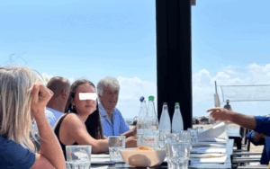 Tuffo di popolarità in riva al mare di Ostia per il tecnico giallorosso Gian Piero Gasperini 1