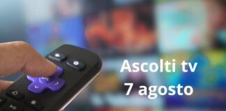 Ascolti tv 7 agosto