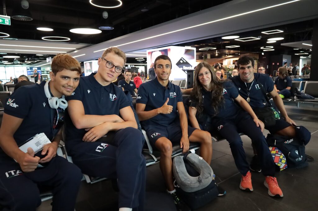 La Nazionale Italiana di Nuoto della FISDIR in partenza da Fiumicino per la Swimming World Championships 