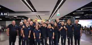 La Nazionale Italiana di Nuoto della FISDIR in partenza da Fiumicino per la Swimming World Championships