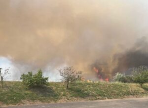 Incendio alla Magliana, vicino alla Roma-Fiumicino: fumo nero e aria irrespirabile (FOTO) 1