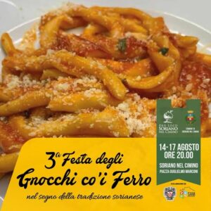 Sagre nel Lazio dal 15 al 17 agosto: cuzzi, pecore, gnocchi, sagne e baccalà 2