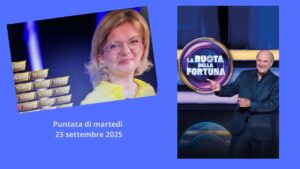 La Ruota della Fortuna, Barbara da Benevento ancora campionessa: quanto ha vinto martedì 23 settembre 2025