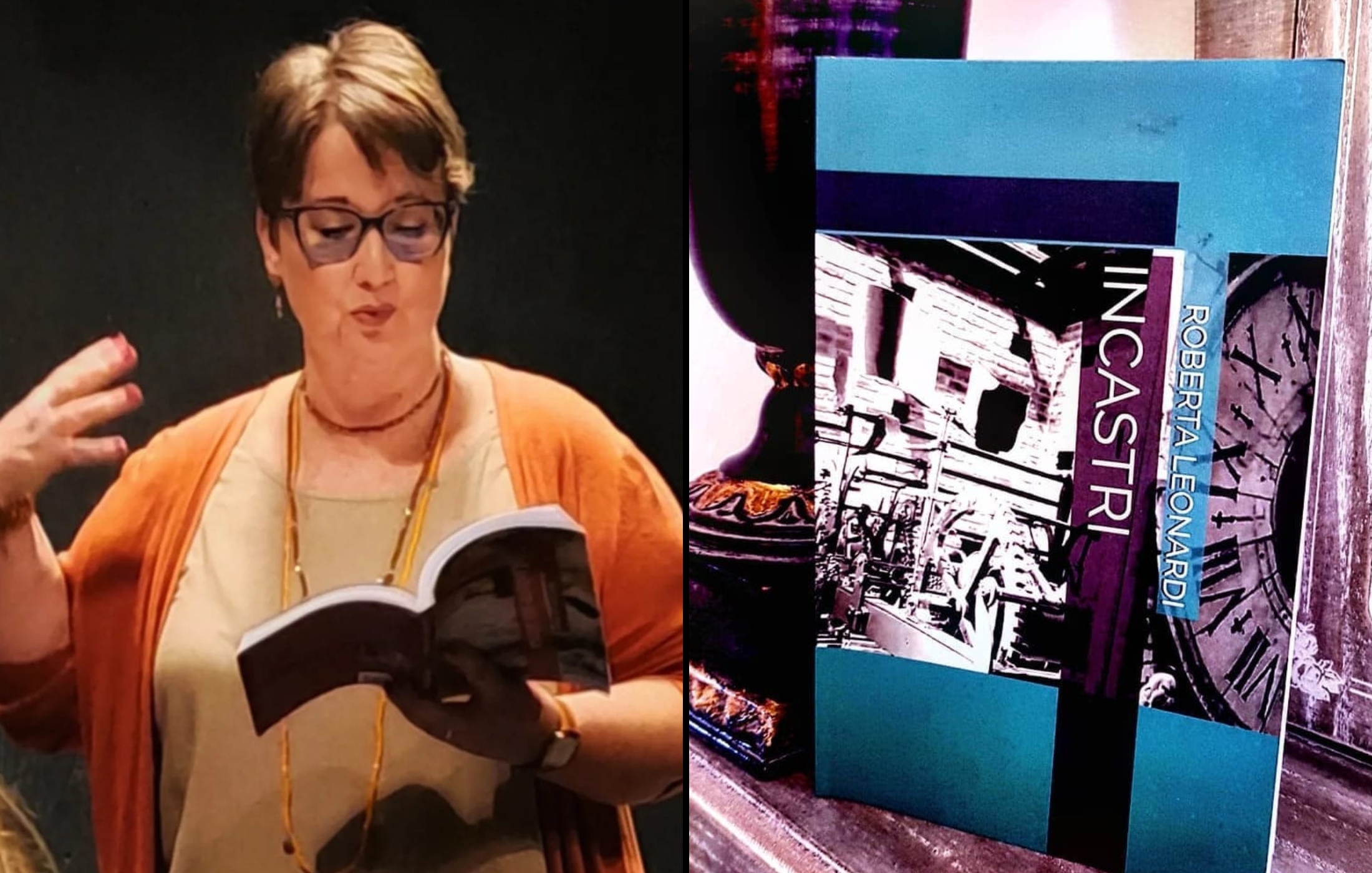 Roberta Leonardi con il suo primo libro "Incastri"