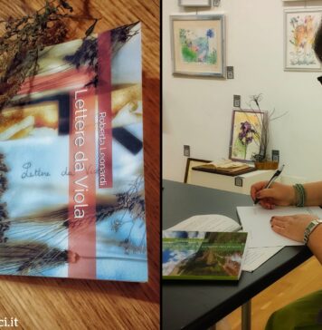 Roberta Leonardi con il suo ultimo romanzo "Lettere da Viola"