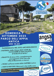 Il Parco dell’Appia Antica si tinge di blu: a Roma la Staffetta per l’autismo, una camminata per l'inclusione 1