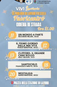 A Lavinio con Fuoricentro cinque serate gratis di cinema d’autore in piazza 1 A Lavinio con Fuoricentro cinque serate gratis di cinema d’autore in piazza 1