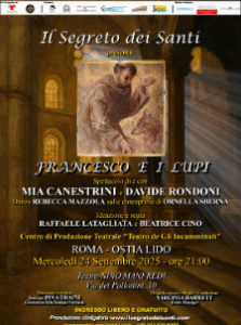 Con san Francesco e i lupi inizia a Ostia, insieme a una lupologa, un viaggio teatrale gratuito nel segreto dei santi 1 Con san Francesco e i lupi inizia a Ostia, insieme a una lupologa, un viaggio teatrale gratuito nel segreto dei santi 1