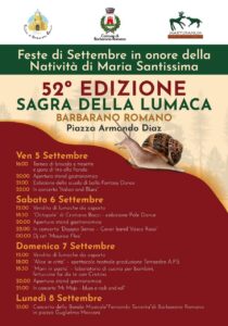 Sagre nel Lazio dal 5 al 7 settembre 2025: frittelle, pinciarelle, lumache, funghi porcini e bianche cene 7 Sagre nel Lazio dal 5 al 7 settembre 2025: frittelle, pinciarelle, lumache, funghi porcini e bianche cene 7