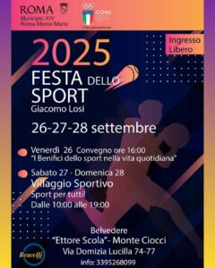 Balduina ricorda Giacomo Losi con la Festa dello Sport: 3 giorni di attività gratuite per grandi e piccoli 1