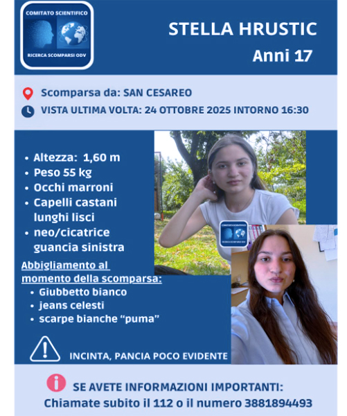 Emergenza scomparsi per Stella: la giovane incinta non dà sue notizie da giorni (FOTO) 1
