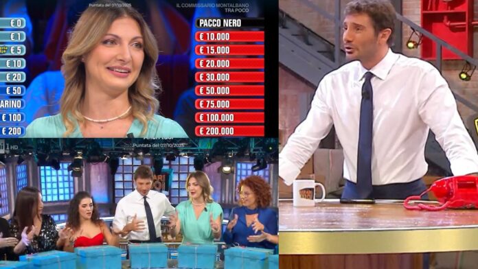 Affari Tuoi 7 ottobre 2025, gioca Francesca dalla Sicilia e rinuncia a 200mila euro: quanto ha vinto in puntata