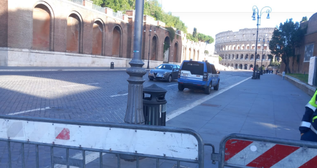 al colosseo divieto di transito