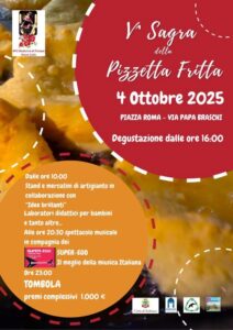 Sagre nel Lazio dal 3 al 5 ottobre 2025: uva e vino, pizzette fritte, castagne, more e porchetta 6 Sagre nel Lazio dal 3 al 5 ottobre 2025: uva e vino, pizzette fritte, castagne, more e porchetta 5