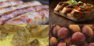 Sagre nel Lazio dal 17 al 19 ottobre 2025: castagne, salsiccia, polenta, funghi porcini, pappardelle e ciambelle