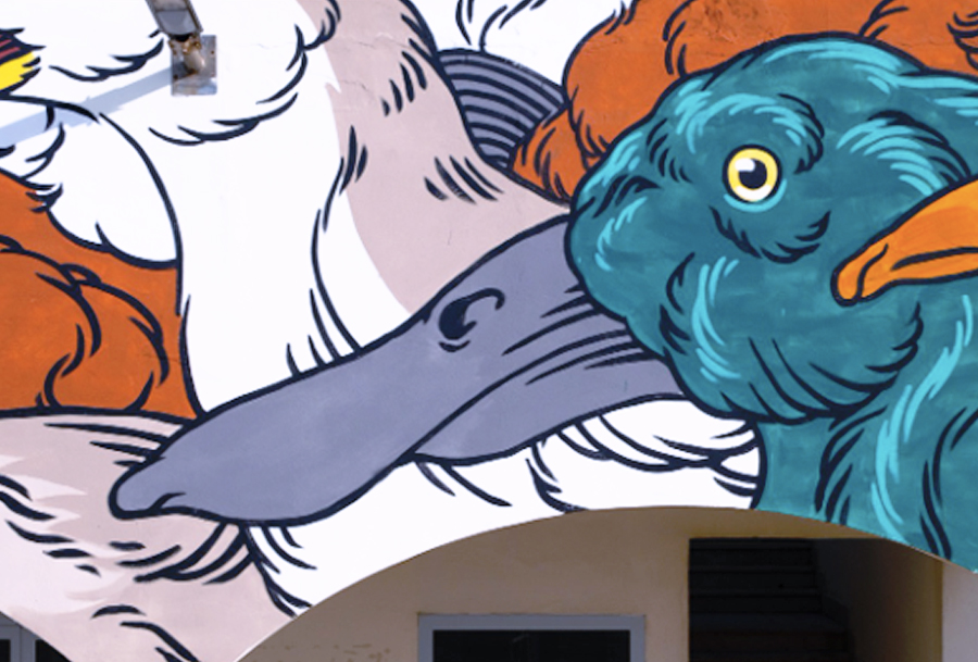Arte e Natura si incontrano al Porto di Ostia: i murales di Sten Lex e Luca Maleonte che scuotono le coscienze (FOTO) 1