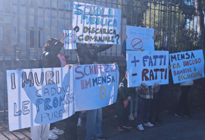 Genitori e studenti in rivolta per topi e degrado nelle scuole di Pietralata: bloccato il consiglio municipale (FOTO) 1
