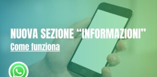 Sezione informazioni whatsapp