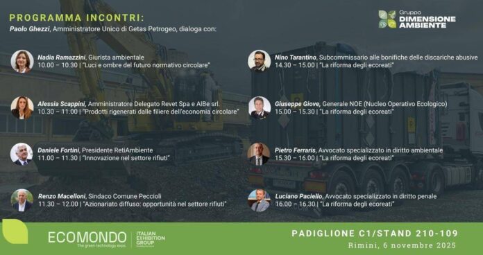 Sostenibilità, Dimensione Ambiente a Ecomondo con i dialoghi sull’economia circolare