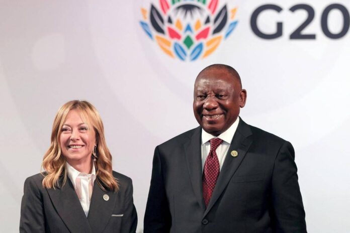 Ucraina, Meloni al G20: “Italia pronta a lavorare con Ue e Usa per pace giusta”