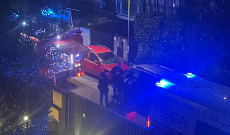 a palocco villino a fuoco