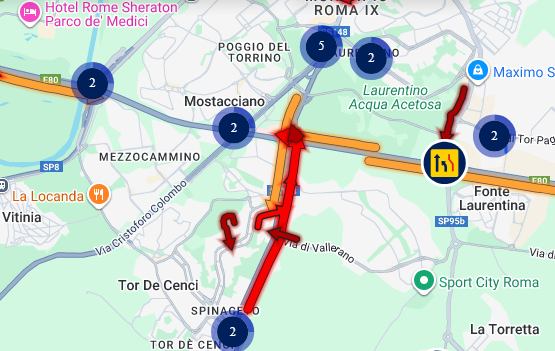 a pontina traffico
