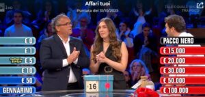 Affari Tuoi 31 ottobre 2025, quanto ha vinto Claudia dal Lazio ieri sera: pacco fortunato? 1 Affari Tuoi 31 ottobre 2025, quanto ha vinto Claudia dal Lazio ieri sera: pacco fortunato? 1