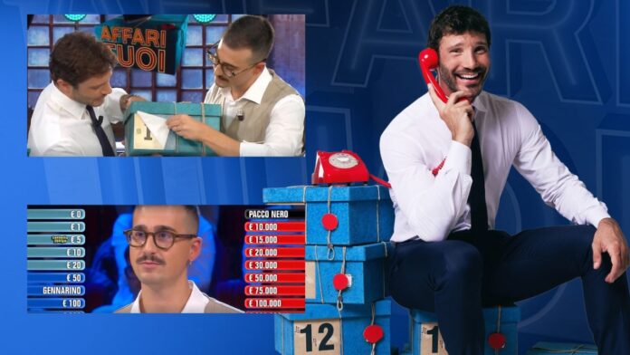 copertina pacchi Affari Tuoi 3 novembre 2025: quanto ha vinto Federico, il poliziotto dell'Abruzzo
