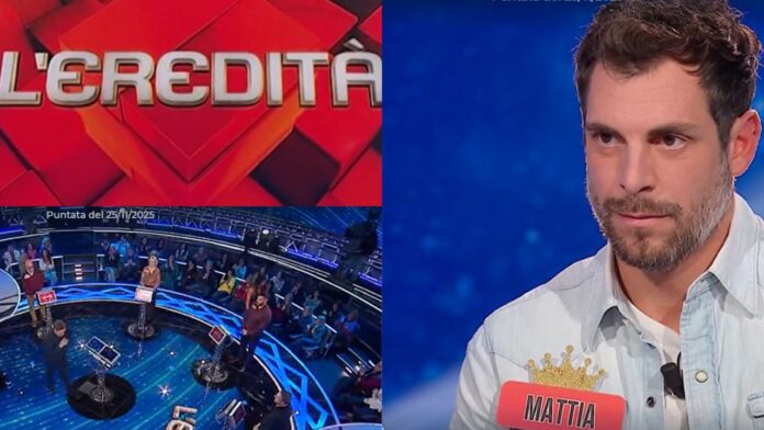 L'Eredità 25 novembre 2025, Mattia va alla Ghigliottina: il montepremi è ricco ma ecco cosa accade