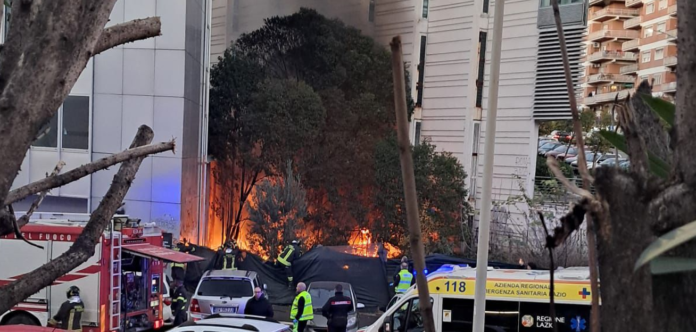 INCENDIO 28 DICEMBRE FOTO COPERTINA 2025 GC VICINO UNI ROMA TRE
