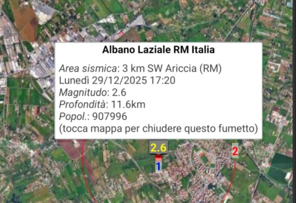 Terremoto ai Castelli, avvertito anche a Roma 1