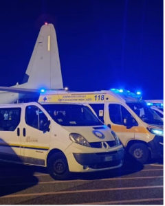 Atterrato a Ciampino il C-130 Hercules dell’Aeronautica militare con altri bambini palestinesi evacuati dall’inferno di Gaza 2 Atterrato a Ciampino il C-130 Hercules dell’Aeronautica militare con altri bambini palestinesi evacuati dall’inferno di Gaza 2