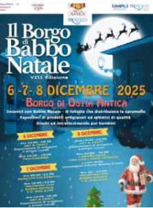 Ottava edizione de ‘Il Borgo di Babbo Natale’ a Ostia Antica, tra scatti con Santa Claus e l’Elfo delle caramelle 1 Ottava edizione de ‘Il Borgo di Babbo Natale’ a Ostia Antica, tra scatti con Santa Claus e l’Elfo delle caramelle 1